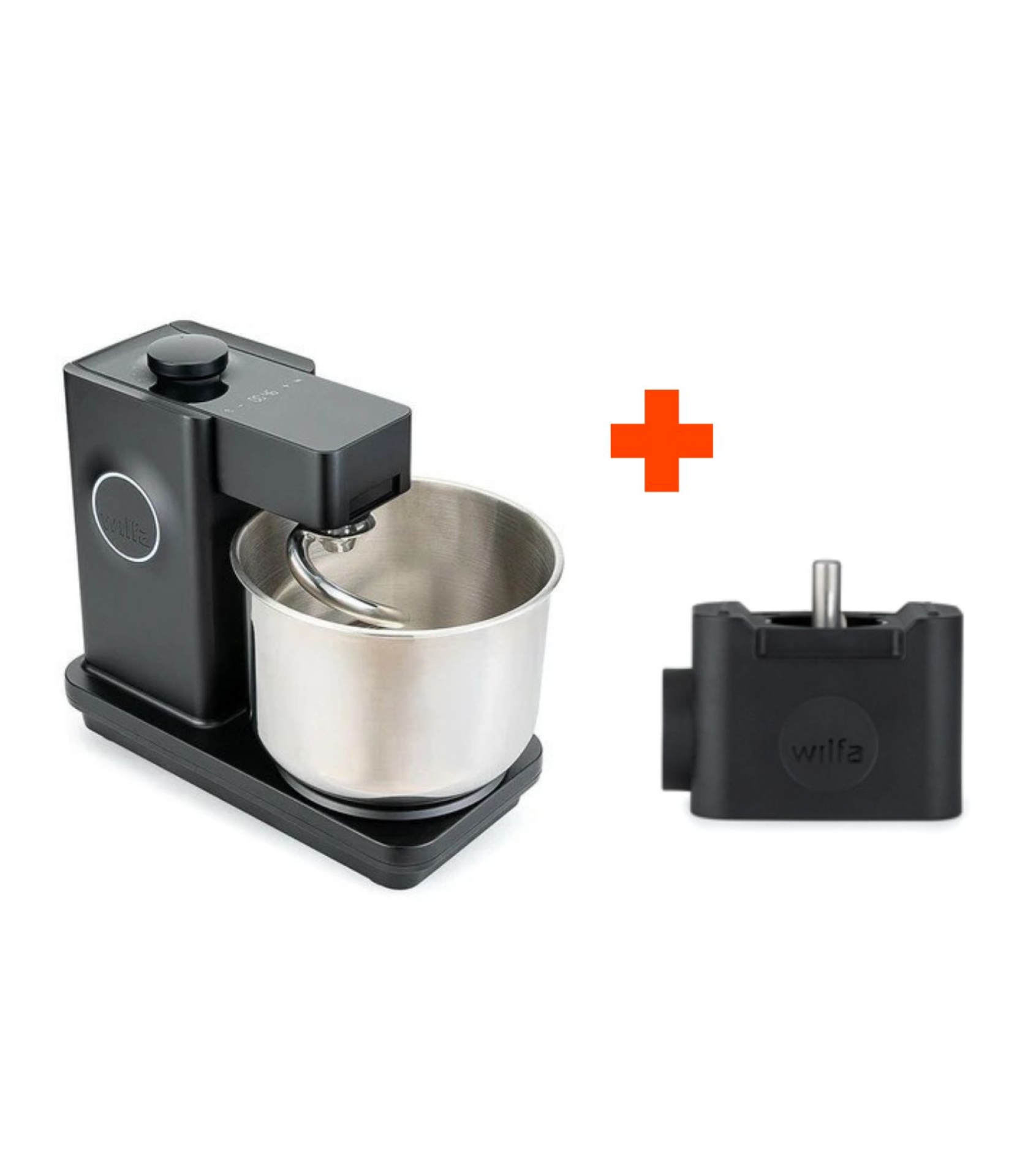 Wilfa Probaker timer schwarz mit Edelstahlhaken, Adapter für Kenwood